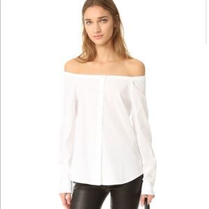 Theory Auriana off the shoulder top